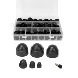 Rubber End Caps, Bolts Cap, Hex Nut Dome Cover 145pcs Black Rubber Hex Nut Cover Bolts Protection Cap Rubber Nut Cover M4 M5 M6 M8 M10 M12 Hardware Fasteners Plastic Nut Caps