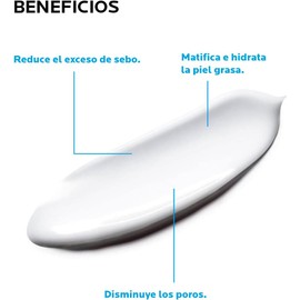 La Roche-Posay Effaclar Mat, Crema Facial Matificante para Piel Grasa, Hidrata y Reduce el Sebo, Combate el Brillo, Controla Oleosidad y Disminuye Poros, 40 ml