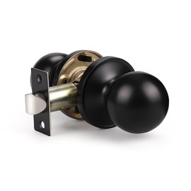 Matte Black Passage Door Knob Set Interior Door Knob, Closet Door Knob, Hallway/Closet Door Knob Indoor Door knob