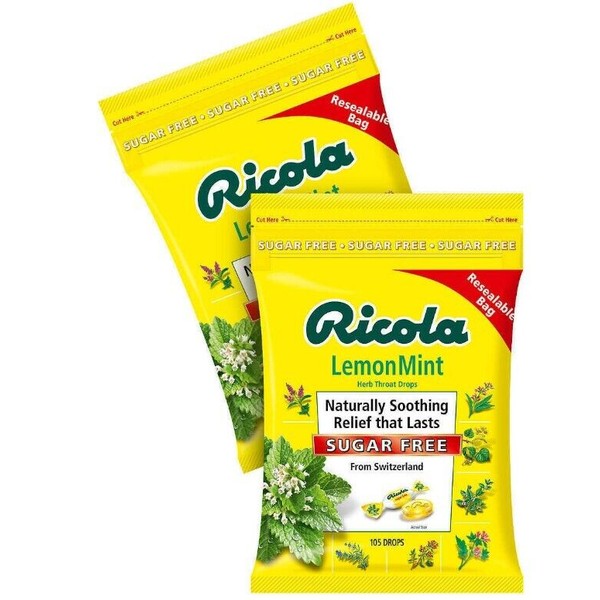 Ricola Sugar Free Lemon Mint Drops, 210 Count
