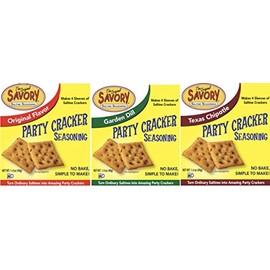 Savory Saltine Seasoning, 1.4 Ounce, Sampler Set, 3 Flavors, 3 Pack