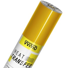 VVIViD V2 - Rollo de vinilo calcomanía para transferencia de calor HTV, Dorado, 3ft x 12in, 1