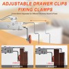 2 Pack Drawer Front Installation Clamps, Drawer Clamps for Drawer