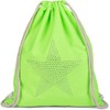 styleBREAKER Turnbeutel mit Strass Stern Applikation, Glitzerstein Rucksack, Beutel, Unisex