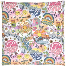 Rapeseed Cushion 19 x 19 cm Organic Fabric Flower-Power Grain Cushion Small as Heat Cushion and Cold Cushion