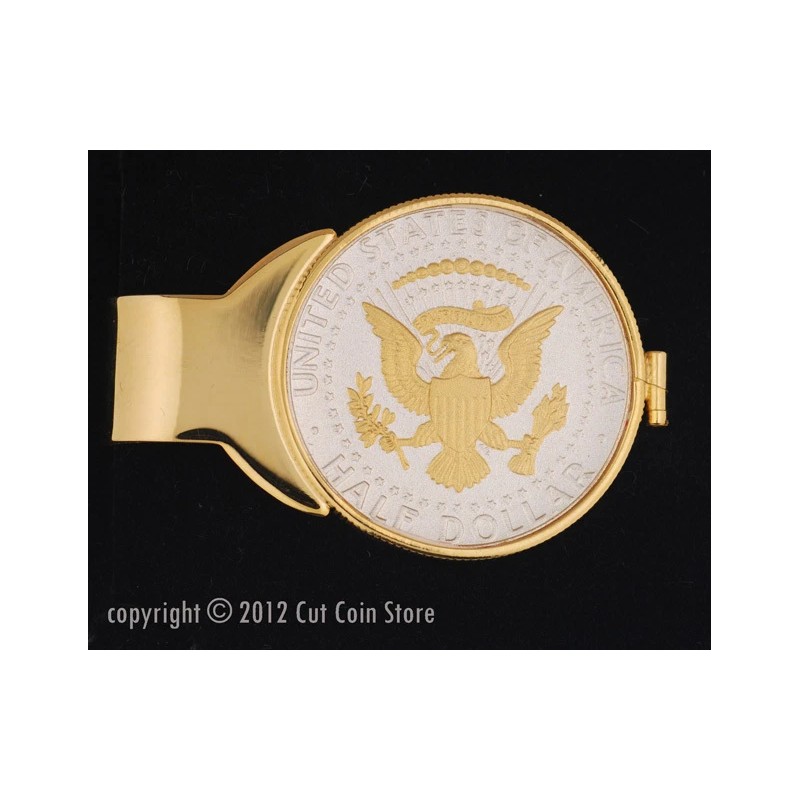 US Mint Half Dollar Eagle Coin Money Clip Kennedy USA