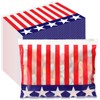 Baderke 50 Pcs 4th of July Makeup Bags EVA Patriotic