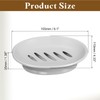 sourcing map Soap Container, 1Pcs 15.5x11cm Plastic Soap Dish with