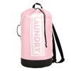 Pink Laundry Backpack Large Heavy Duty Laundry Bag with Adjustable