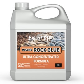 34 OZ Mulch Glue for Landscaping, Rock Glue for Landscaping and Stabilizing Mulch and Pea Gravel, Lasts up to 3 Years, Non Toxic, Fast Drying, Ready to Use