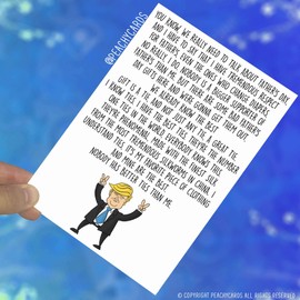 Trump Father's Day Card Funny Fathers Day Card Funny Father's Day Card, Card for Dad Moms Dads Banter Adult Humour Tie Dad Day Present PC411