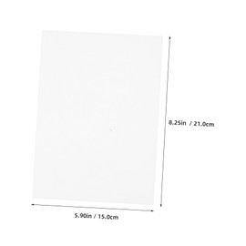 Operitacx 50pcs White Cardstock Colored Cardstock A5 Craft Papers for Office Home School Printing Craft Projects Scrapbook Birthday Wedding Party