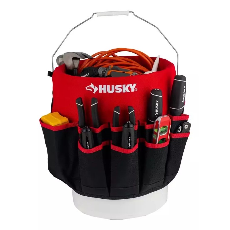 Husky Porta Herramientas Husky Para Cubeta 5 Galones Con 30