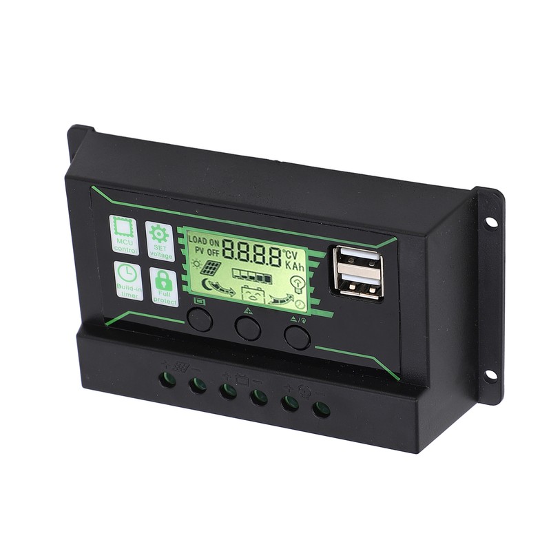 Solar Charge Controller 20A 2 USB Output PWM Control 3