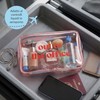Fisura – Beauty case trasparente "out of the Office" rosa.