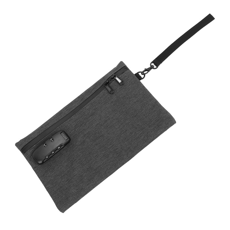 Activated Carbon Smell Proof Bag with Combination Lock Gray Smell