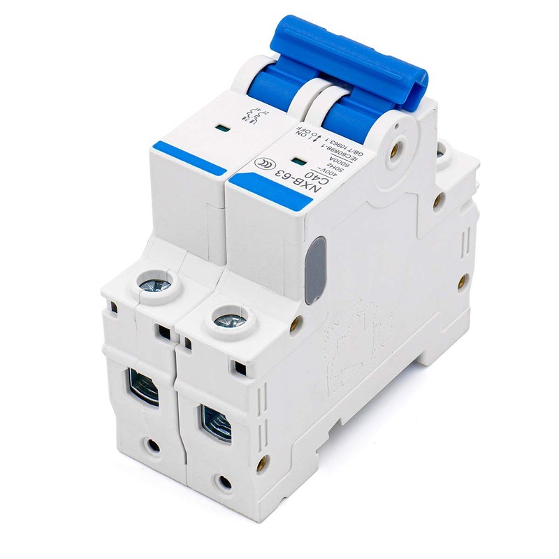 Baomain Miniature Circuit Breaker 2-Pole 40A NXB-63 DZ47-63 C40 400VAC,