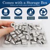 Vifmy 5/16''-18 UNC Rivet Nut, 50Pcs 304 Stainless Steel Flat