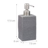 Relaxdays, 200ml Refillable Bathroom Toilet Kitchen Liquid Soap Dispenser Polyresin