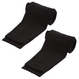 2 Pairs of Footless dance tights Black (Medium)