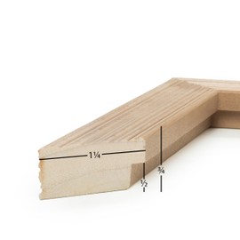 Frame USA 19.25x26.75 Picture Frame, Brown, Timber Series, Wall Hanging Frame with High Clarity Plexiglass