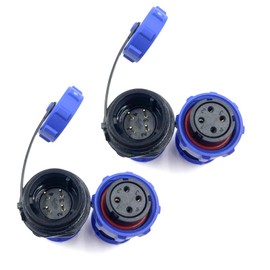 2 x SP17 4-Pin Connection Plug, Aviation Plug, Female Plug and Male Socket Cable Connector IP68 4 Pin Aviation Plug for Outdoor Lamps Used 500V 5A