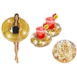 Party Pack - 4pc Pool Pack - Gold Glitter