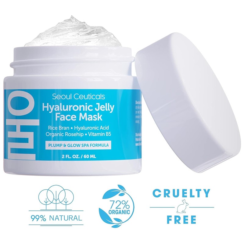 SeoulCeuticals Hyaluronic Acid Jelly Face Mask – Anti-Aging & Hydrating