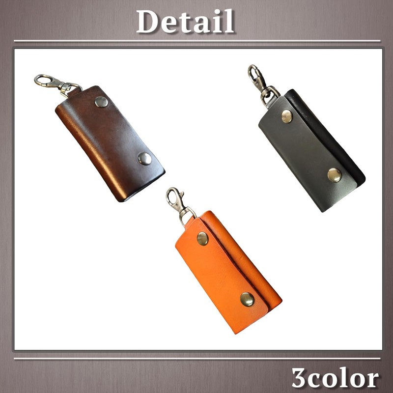 [ワン リミテーション] キーケース キーリング チャーム レトロ 鍵 レザー おしゃれ メンズ