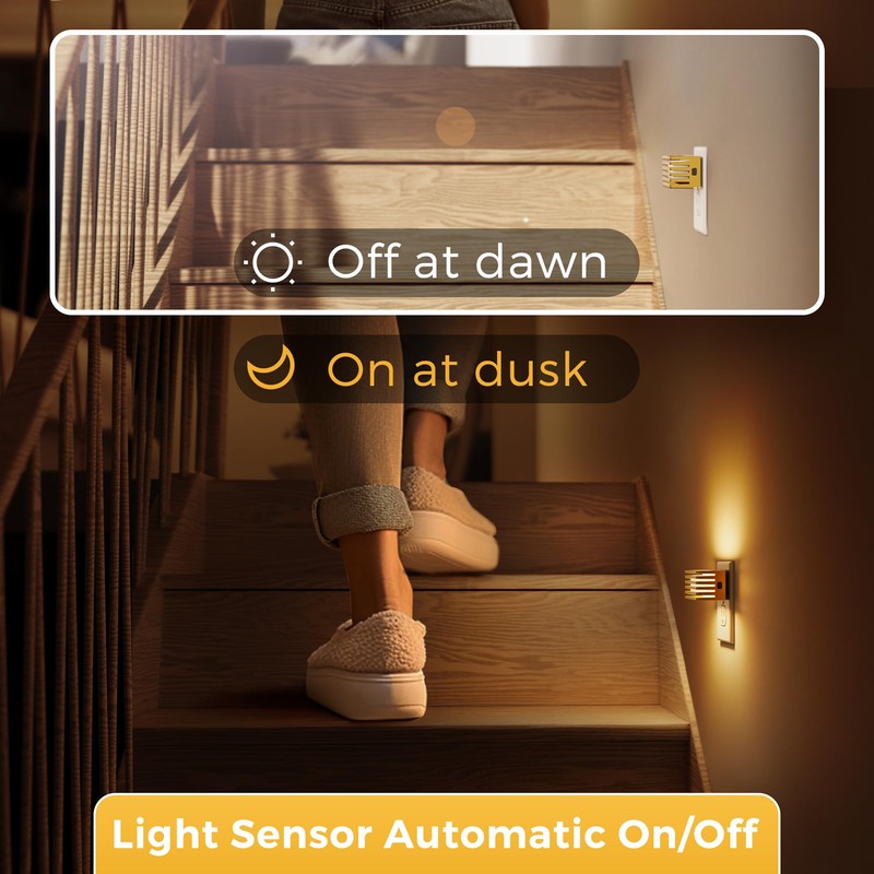 L LOHAS LED Night Lights Plug into Wall, 2 Pack