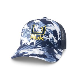 HUK Unisex Kid's Trucker, Anti-Glare Snapback Fishing Hat, KC-Marolina Blue, One Size