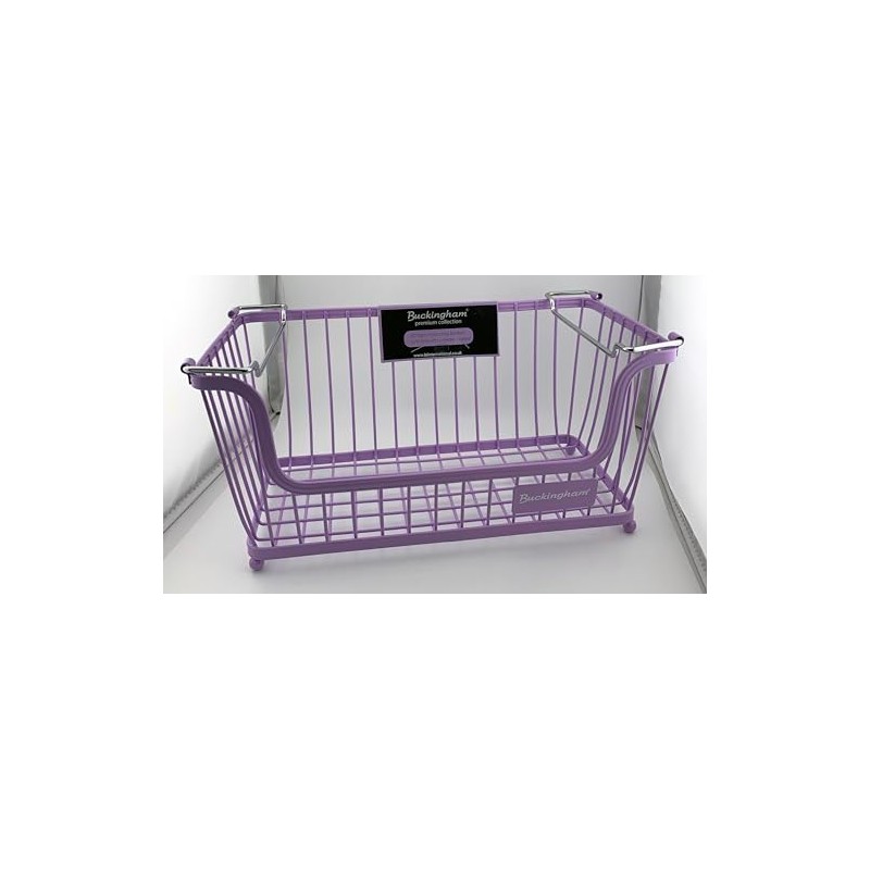 Buckingham Multi-Purpose Stackable Storage Organising Basket for Kitchen and Bathroom