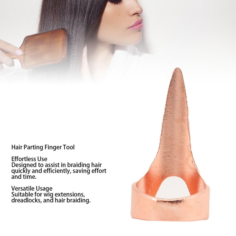 Saluaqui 40Pcs Hair Parting Tool for Finger for Braiding Hair,