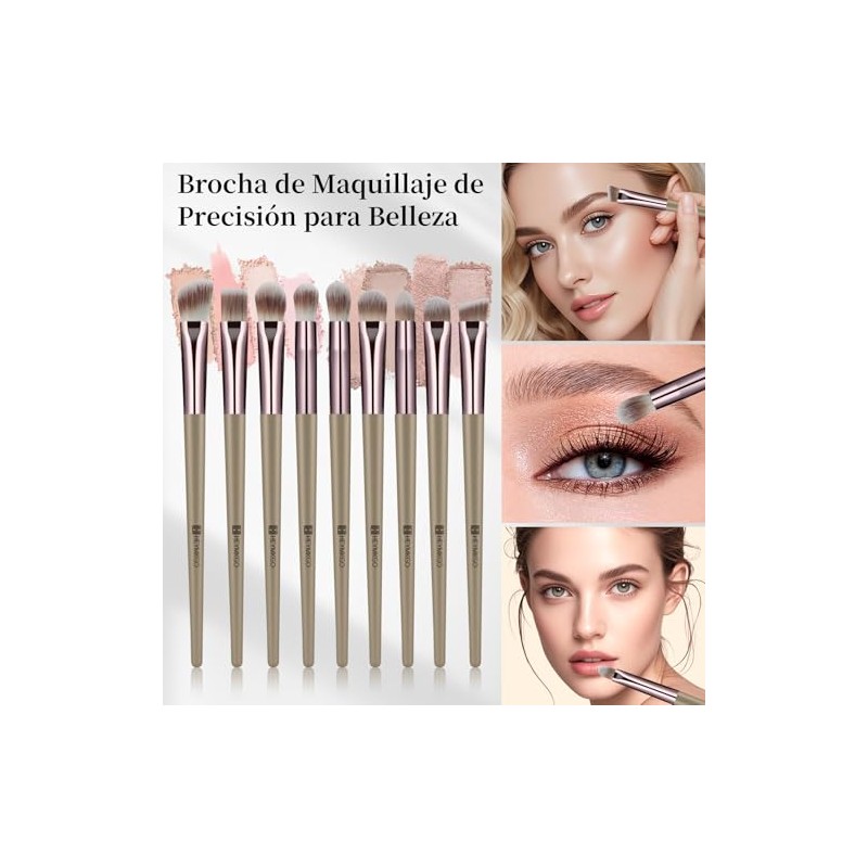 HEYMKGO Brochas de Maquillaje, Set Profesional de Brochas de Maquillaje