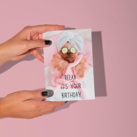 Funny Birthday Card For Her Women Dog Spa Humour Perfect For Female Best Friends Sister Auntie Mum Or Any Dog Lover