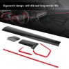 6Pcs Car Console Center Dashboard Cover Trim Decorative Stickers for