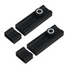 Oedema Black Barrel Bolt Latch 4" Adhesive Silde Lock Solid