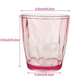LOLYSIC 6Pcs Unbreakable Plastic Tumblers, 330ml / 12oz Reusable Plastic Drinking Glasses, 6 Colors Stackable Acrylic Plastic Drinking Tumbler Cups for Home Party Camping Picnic