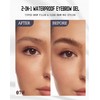 2-in-1 Eyebrow Gel Waterproof, Brown Eyebrow Gel Tint & Transparent