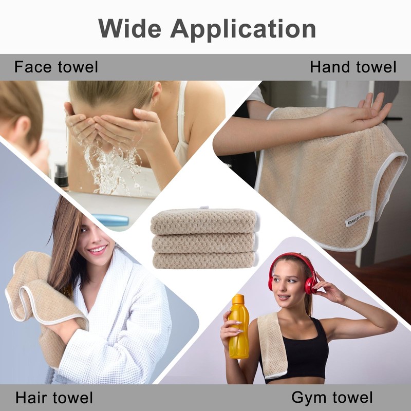 KinHwa Microfibre Guest Towels, Hand Towels, 30 x 50 cm,
