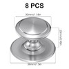 Xelsluthe 8 Pack Self-Adhesive Cabinet Knobs, No-Drill Stainless Steel Stick