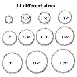 11 Pieces Metal Cookie Cutter Set, Round Cookie Cutters, Stainless Steel Circle Biscuit Pastry Cutters, Assorted Sizes