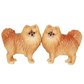 Pacific Giftware Pomeranian Dog Salt and Pepper Shakers Set, Magnetic
