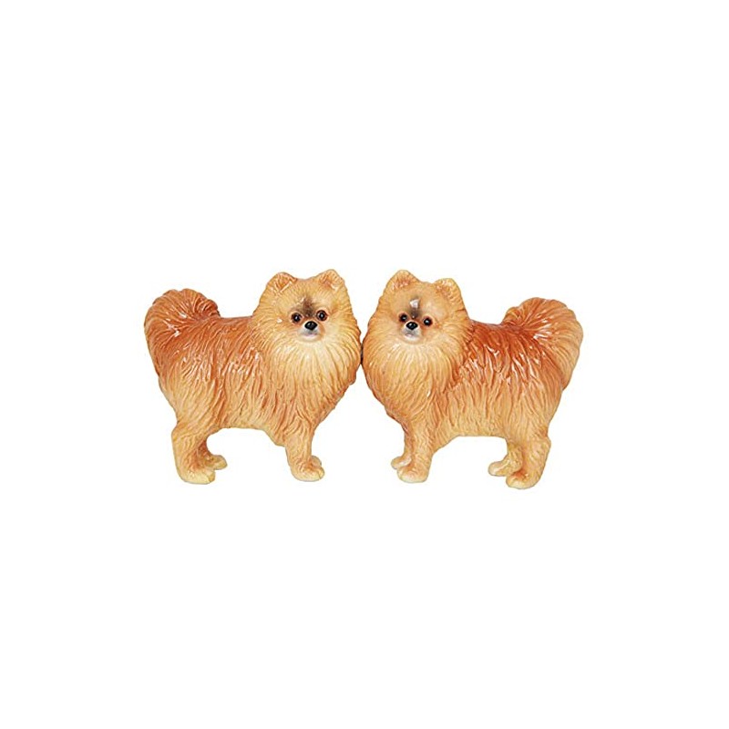 Pacific Giftware Pomeranian Dog Salt and Pepper Shakers Set, Magnetic