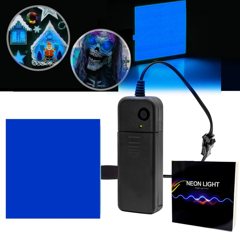 Electroluminescent El Sheet Panel Light - 3Modes Stay on/Slow Flash/Fast