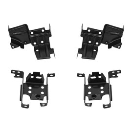 HECASA 4PC Front Bumper Bracket Compatible with 2011-2014 GMC Sierra 2500 3500 HD Bumper Mounting Inner Outer Bracket Replacement for GM1063103 GM1062102 GM1062103 GM1063102