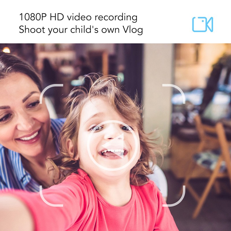 Kids Selfie Camera 2 Inch HD IPS Screen Dual Lens