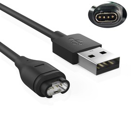 LeTradeJP Compatible Garmin Rapid Charging Cable for Fenix 7 7S 7X 6 6S 6X 5 5S 5X Plus ForeAthlete 245 745 935 945 45 45 Vivoactive 3 4 4S 5 Venu 2 2S 3 Sq Music Charger Fast Charging (Fast