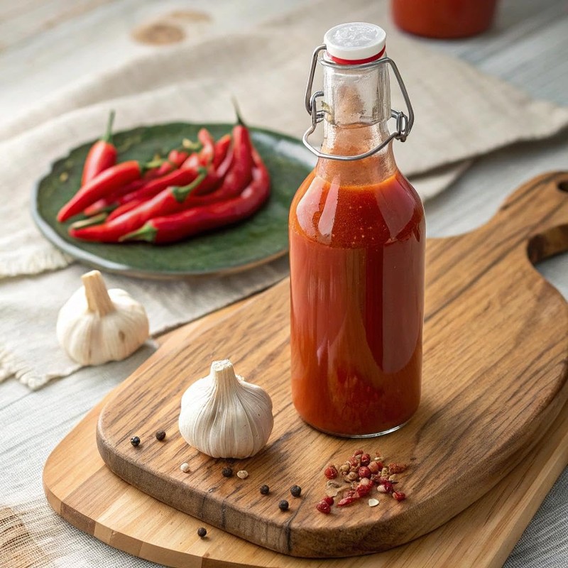Hot Ones Pickled Garlic Sriracha Hot Sauce | Spicy, Savory
