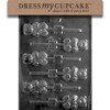 Dress My Cupcake Chocolate Candy Mold, Teddy Bear with Heart